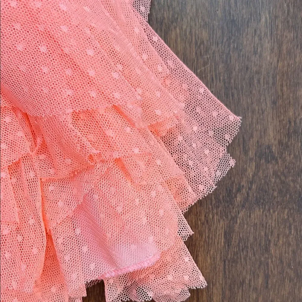Truly Scrumptious by Heidi Klum Coral Tulle Skirt, Size 18m